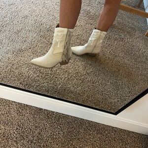 Women's White Western Boots